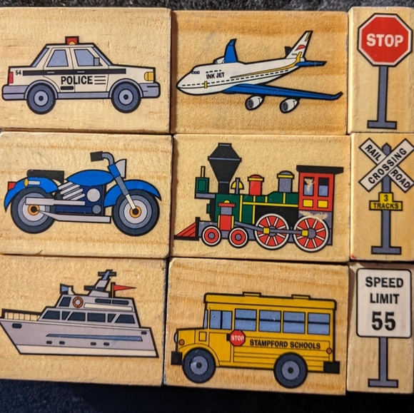 Other - Vehicle Ink stamps Arts & Crafts Set Of 9